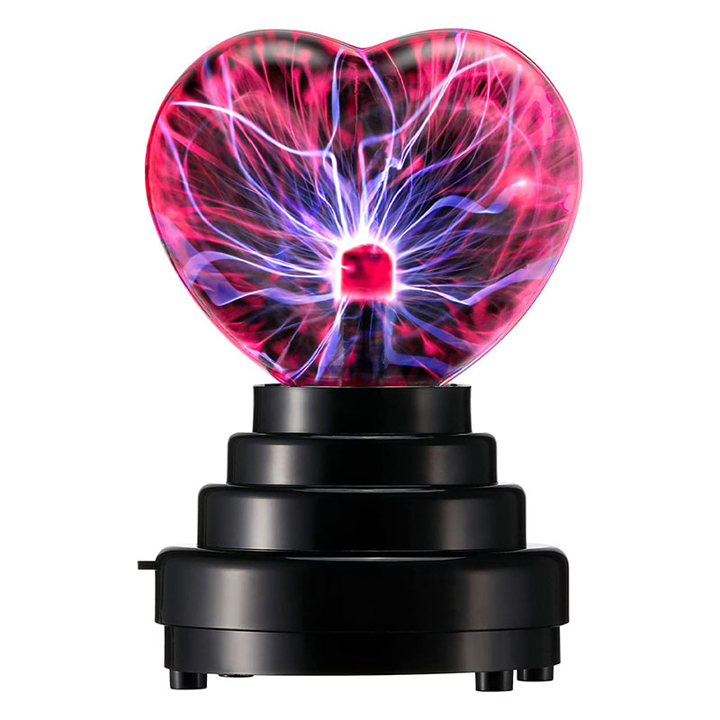 3 Inch Plasma Ball karo Kaca Heart-shaped