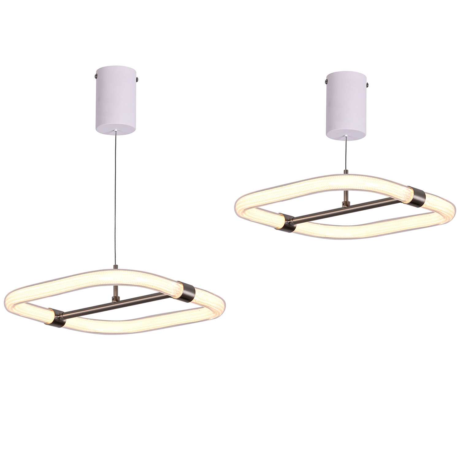 Lampu Pendant LED sing bisa diatur kanthi Shade Square