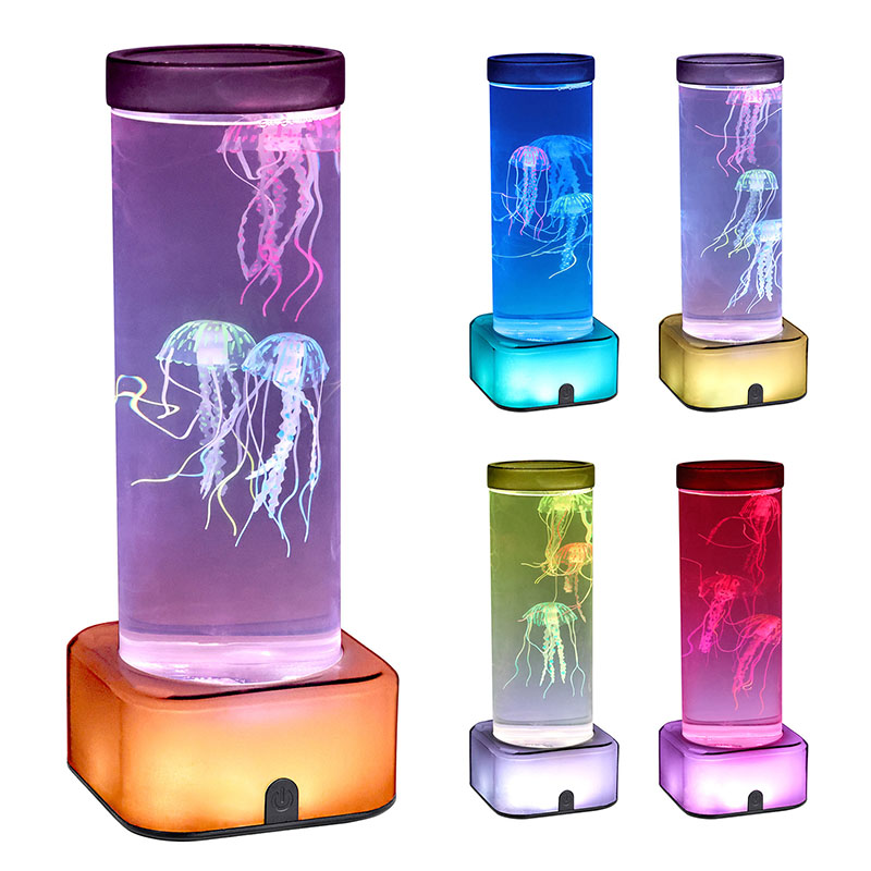 Lampu Jellyfish Gedhe karo Dasar Square RGB
