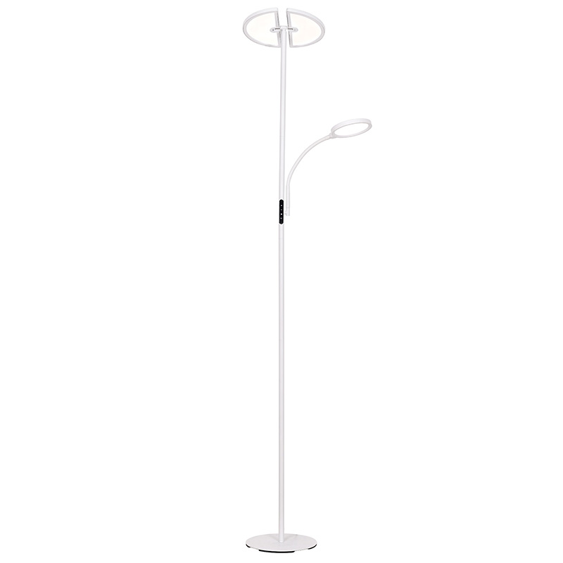 Lampu lantai LED dual-moon kontemporer