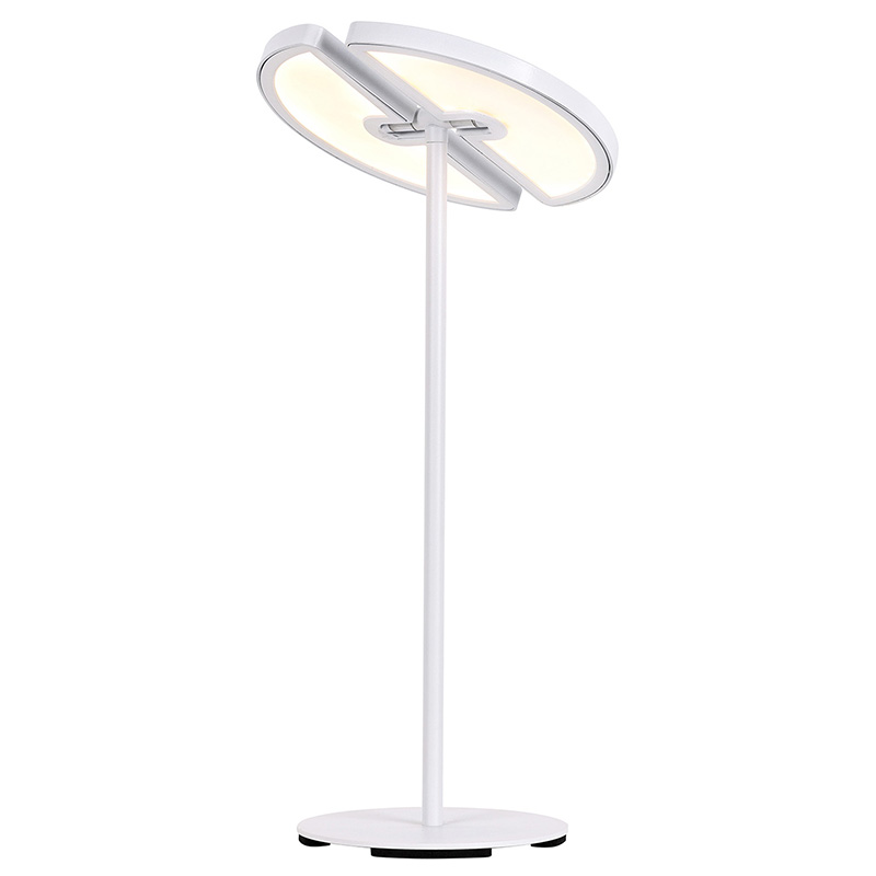 Lampu Meja LED Dual-Moon Adjustable kanthi Kontrol Suhu Warna