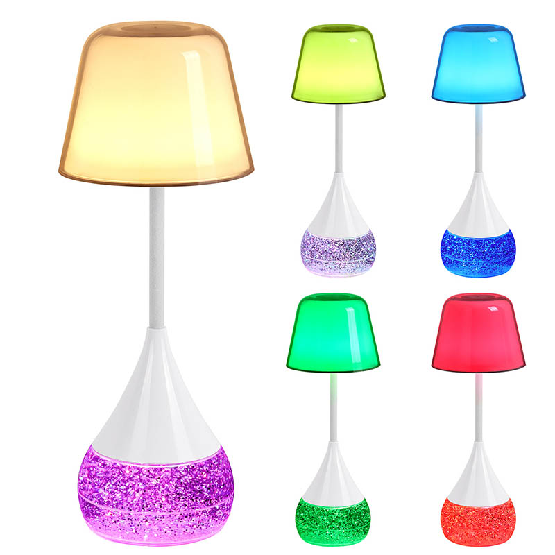 Lampu meja meja led lan inovasi karo basis cemlorot rgb