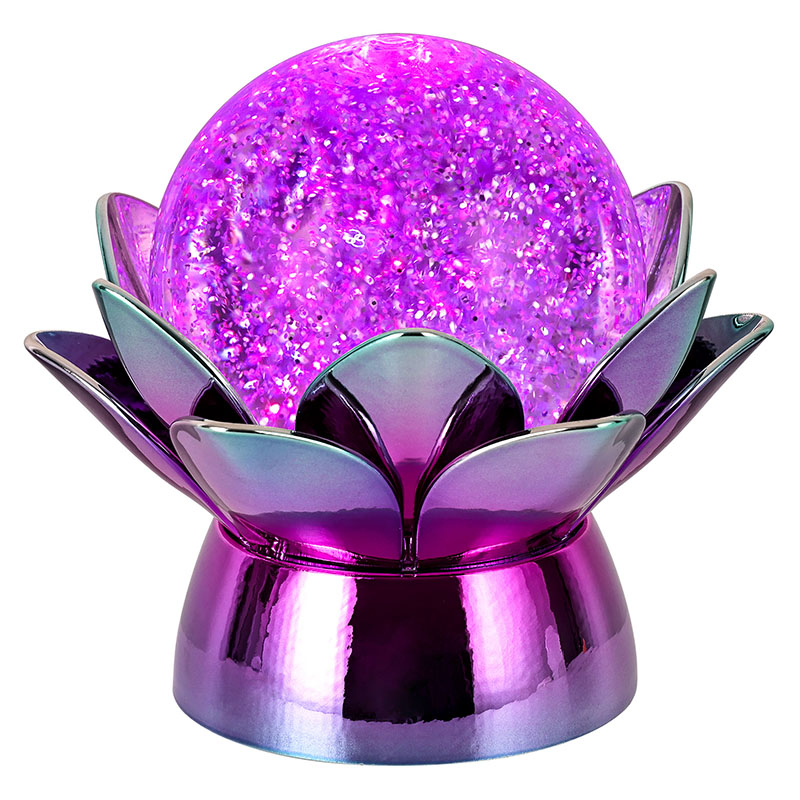 Elegan Lotus Crystal Ball Night Light