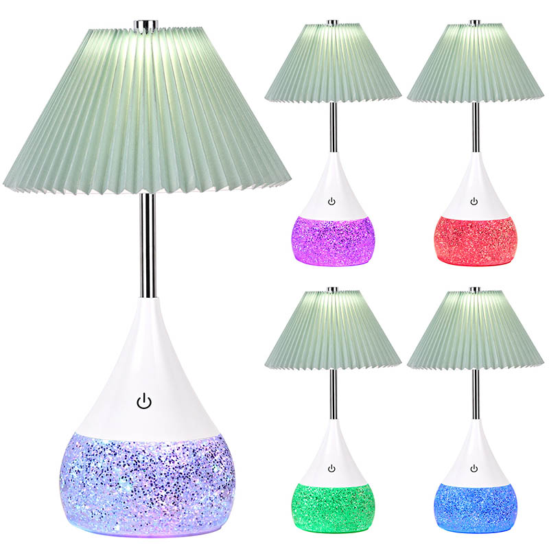 Lampu meja meja dipimpin karo botol cemlorot rgb