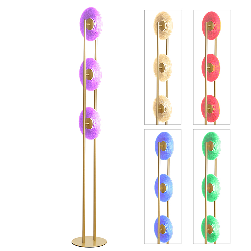 Lampu Lantai RGB LED Kanthi 3 Disk