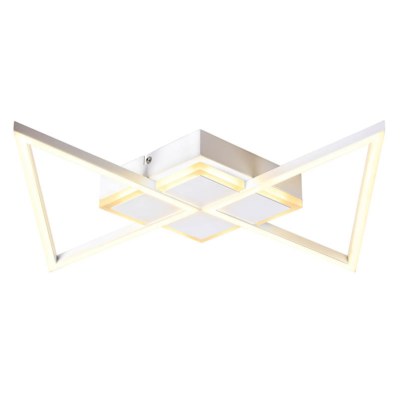 Modern Metal Diagonal Triangle Anget cahya Indoor Chandelier