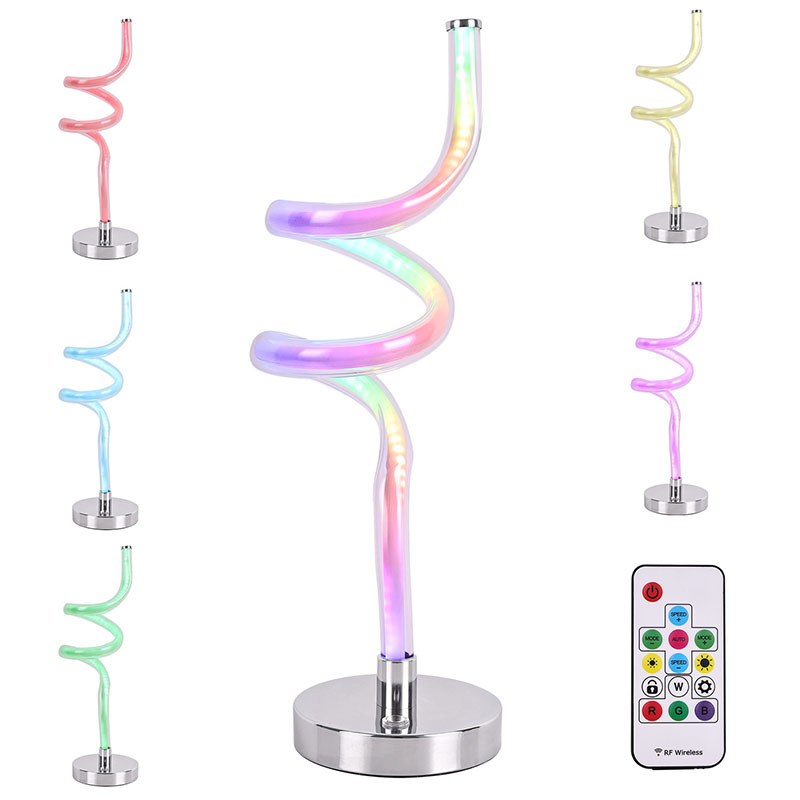 Lampu Meja LED Night Light kanthi Lampu RGB