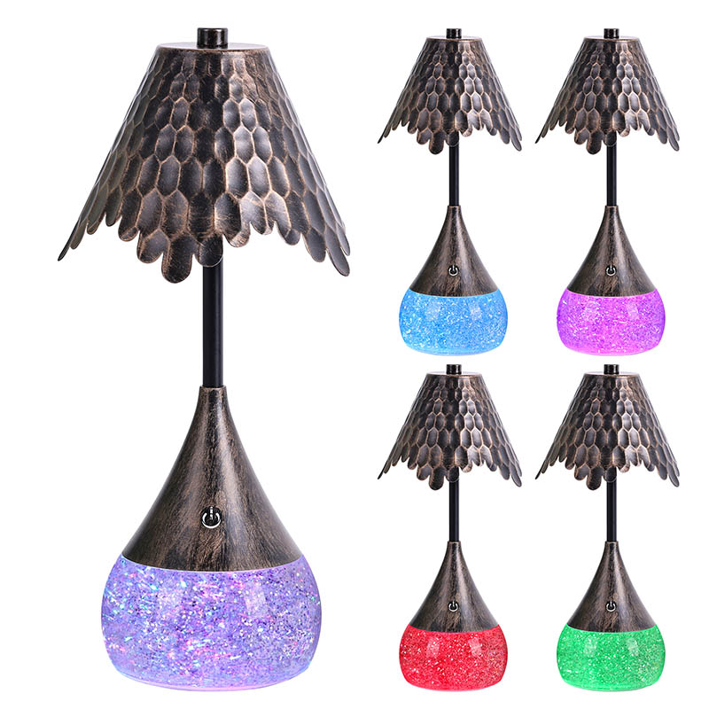 Lampu meja meja reet shade with rgb pangkalan