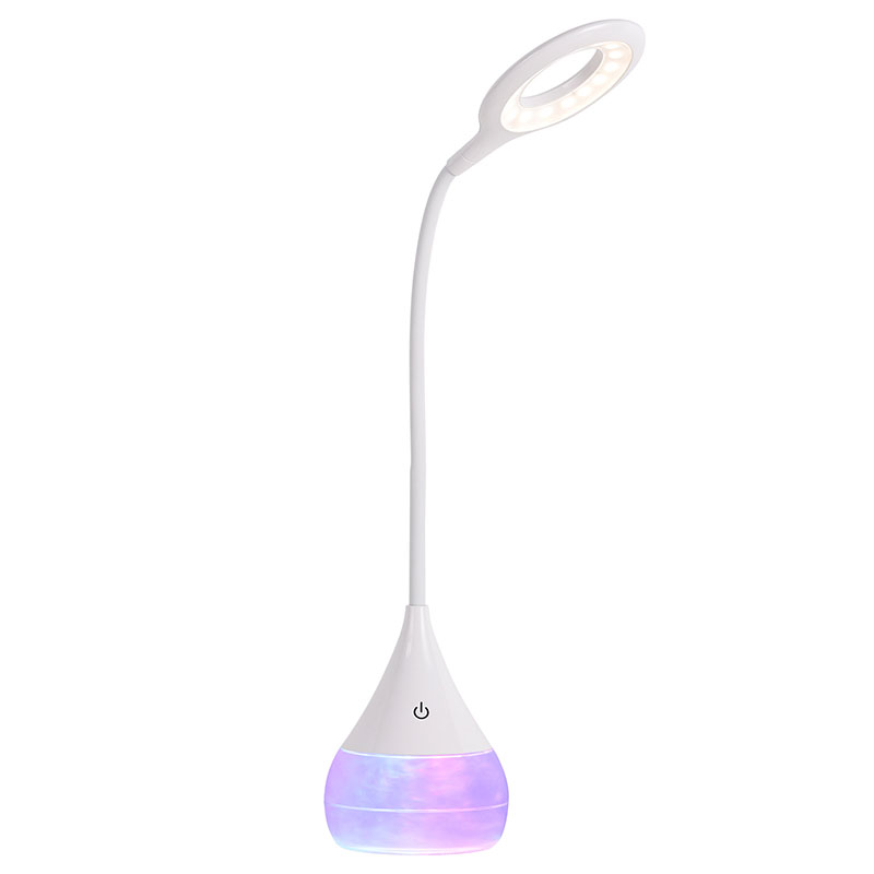 RGB Cloudy Base Cairan LED Desk Lamp karo iyub-iyub luwes