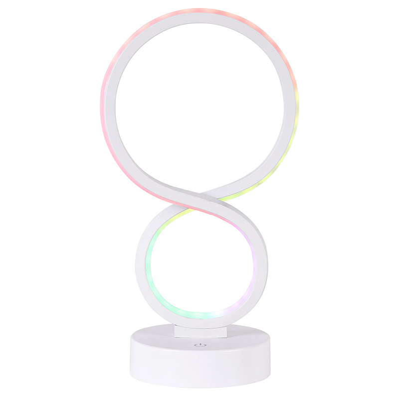 Lampu meja led RGB kanthi 8 warna