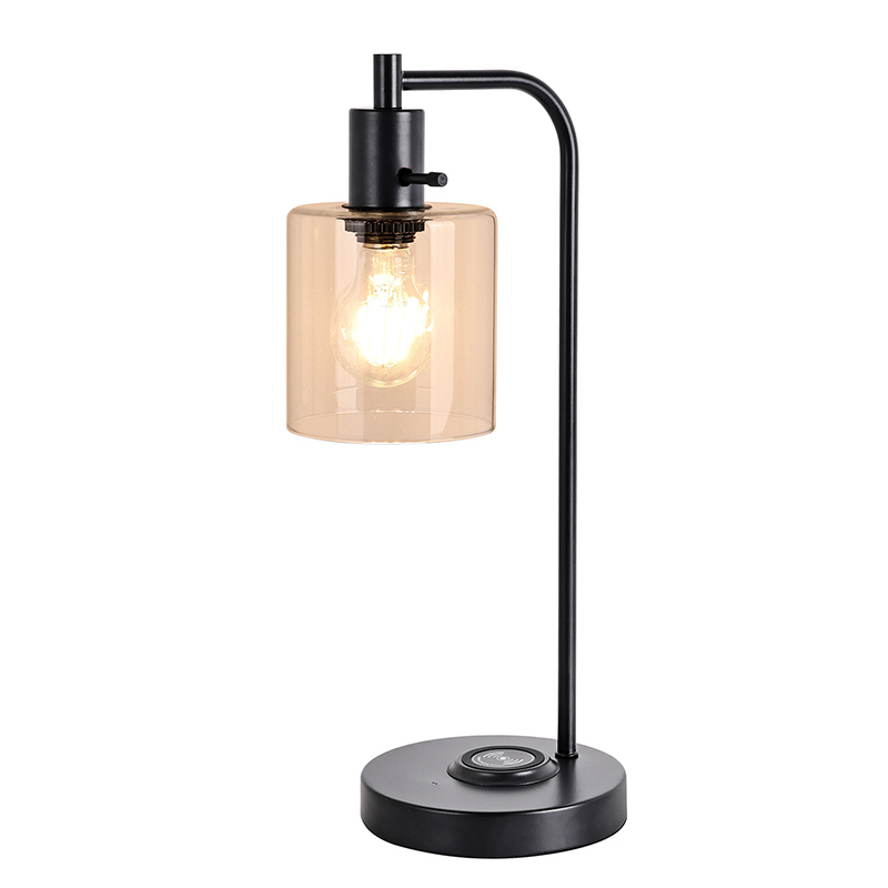 Tradhisi E26 E27 Tabel Lamp karo Kaca Shade