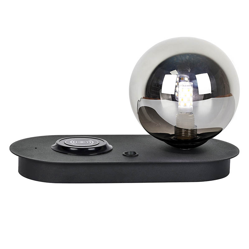 Lampu Tabel Pangisi daya Wireless Kanthi Bola Lah